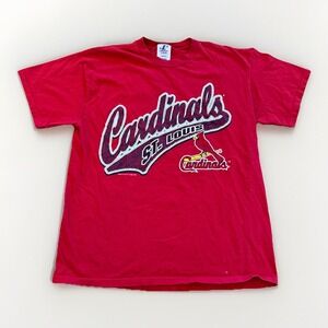 St Louis Cardinals Shirt Mens L MLB Logo Athletic Y2k Vintage‎ Baseball